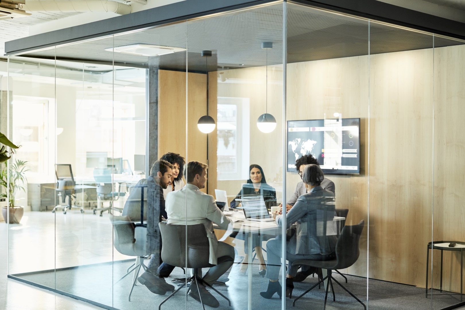 people in a meeting